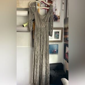 Maternity Gown j&j designs long sleeve lace